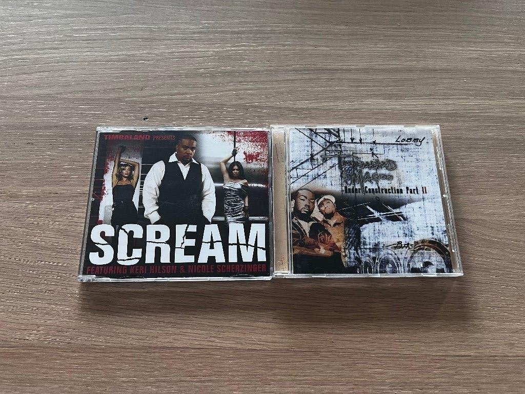 2x Timbaland CD en Single Scream & Under Construction 2, Ophalen of Verzenden, Zo goed als nieuw, Single