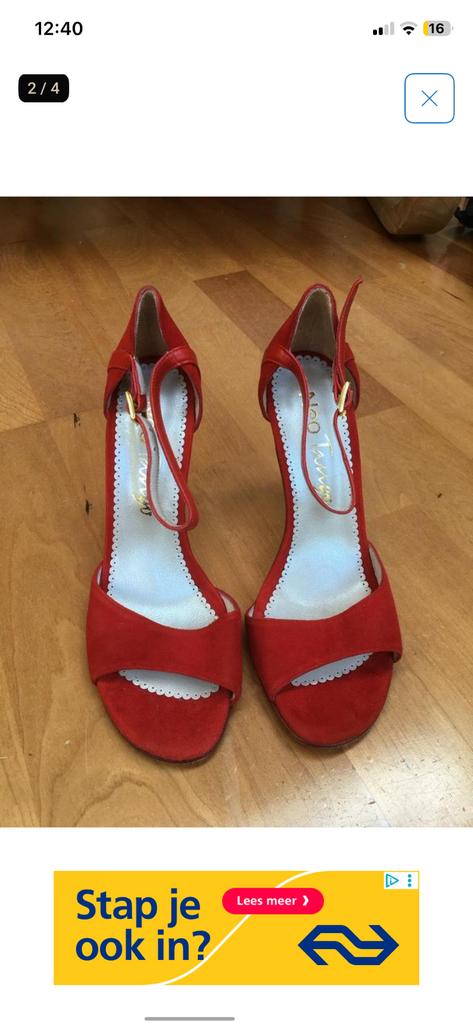 Rode Argentijnse tangoschoenen Neotango, Ophalen of Verzenden, Zo goed als nieuw
