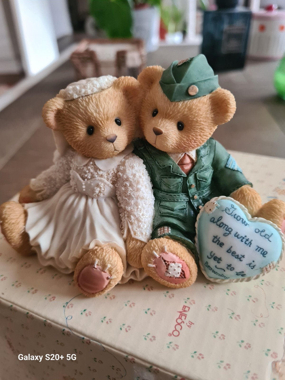 Cherished Teddies Beeldje Bruidspaar - Nieuwstaat, Verzamelen, Ophalen of Verzenden, Zo goed als nieuw, Beeldje, Cherished Teddies