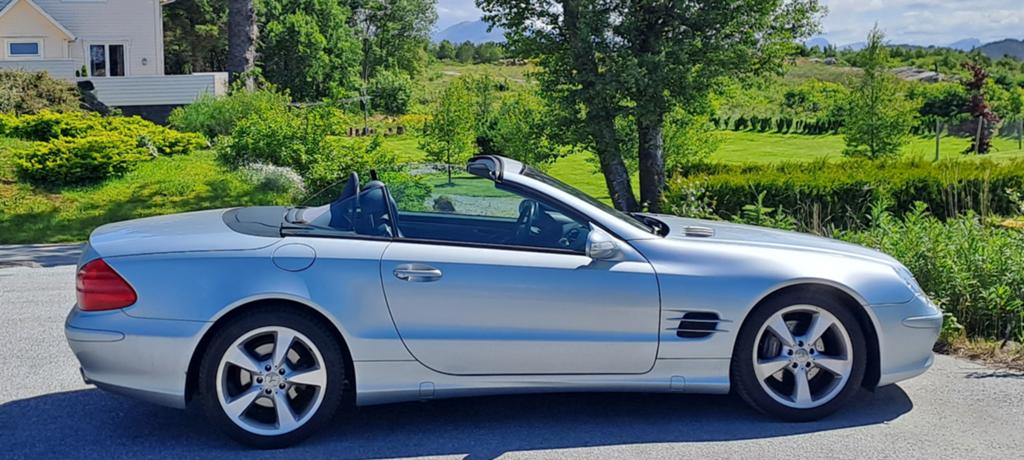 Mercedes-Benz SL 3.7 Sl350 Roadster AUT 2003 Grijs, Auto's, Automaat, Achterwielaandrijving, 1670 kg, Cabriolet