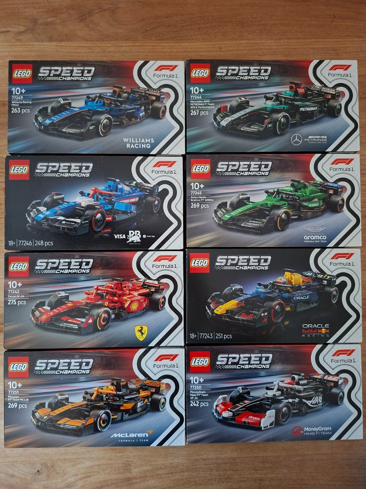 LEGO Speed Champions Formule 1 Collectie (8 sets) zgan, Lego, Complete set, Speed Champions, Ophalen of Verzenden