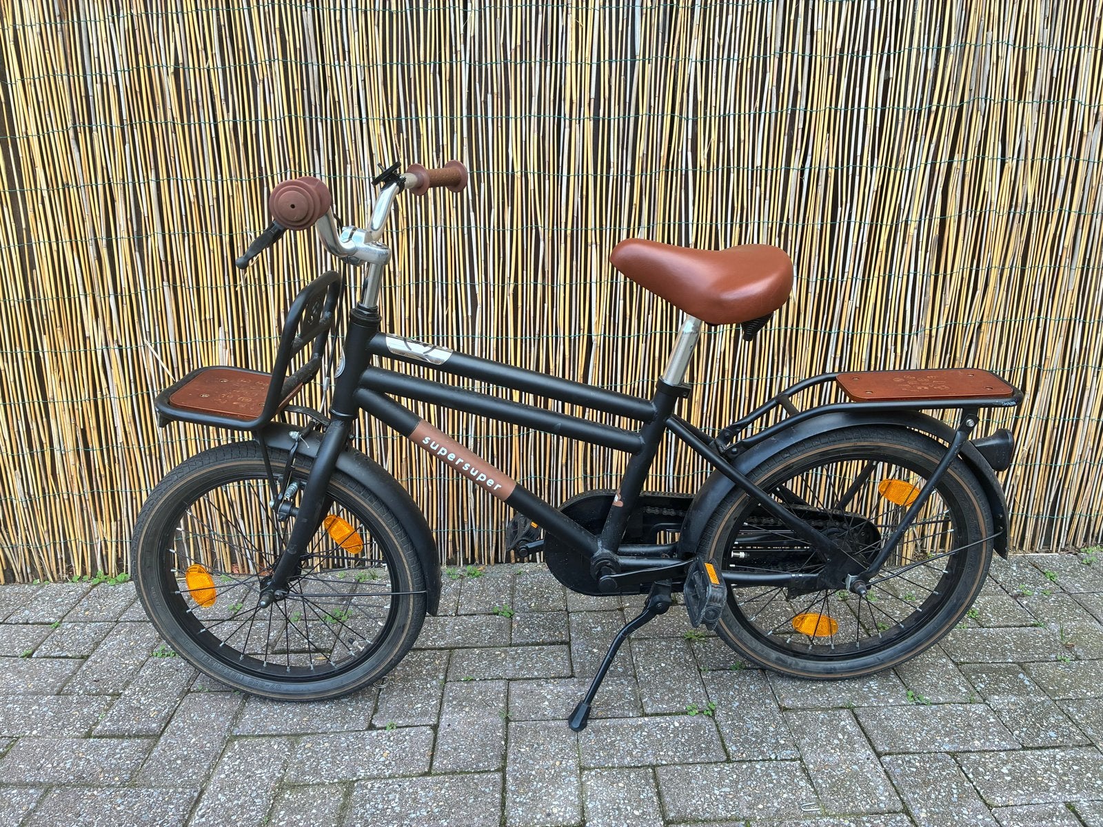 SuperSuper Cooper 16 inch kinderfiets met terugtraprem, Fietsen en Brommers, Ophalen, Gebruikt, Terugtraprem, Minder dan 16 inch