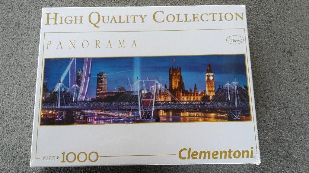 Clementoni puzzel nacht skyline Londen London 1000 stukjes, Ophalen of Verzenden, 500 t/m 1500 stukjes, Nieuw, Legpuzzel