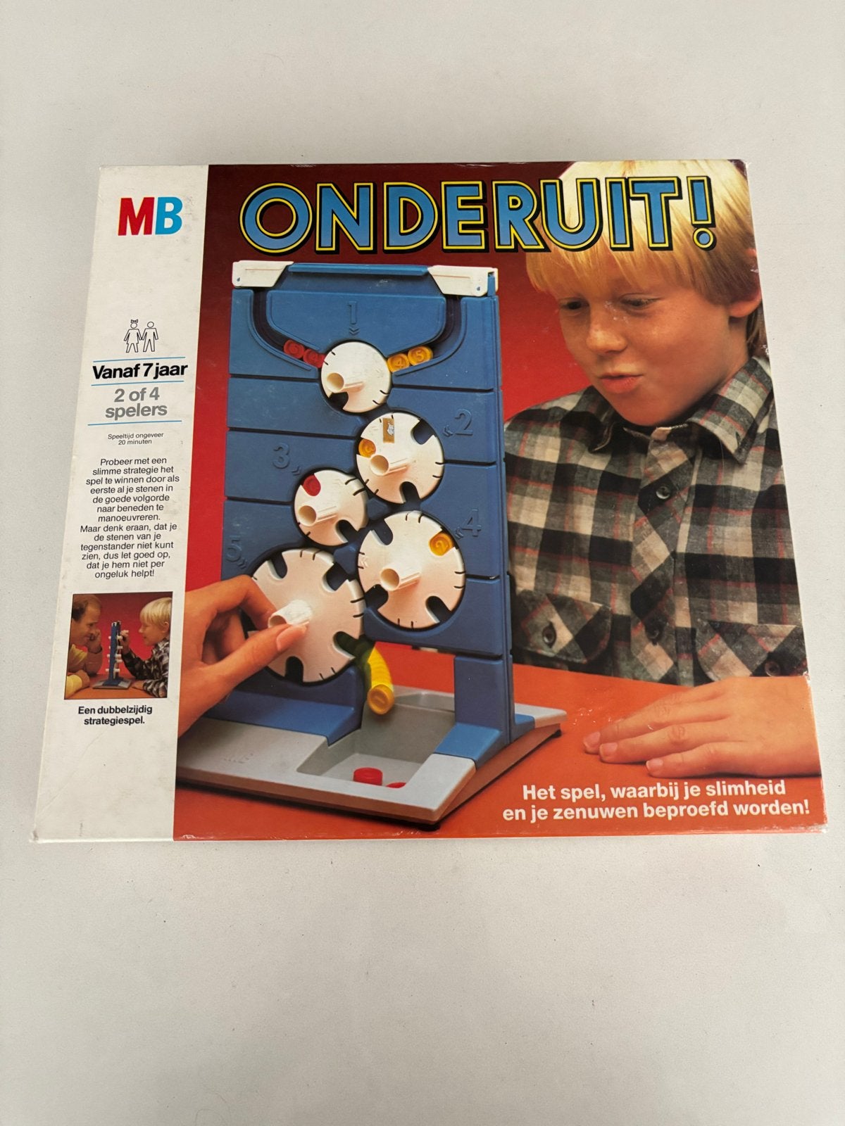 MB Onderuit! Bordspel Strategisch Spel voor 2-4 Spelers, Een of twee spelers, Ophalen of Verzenden, Gebruikt