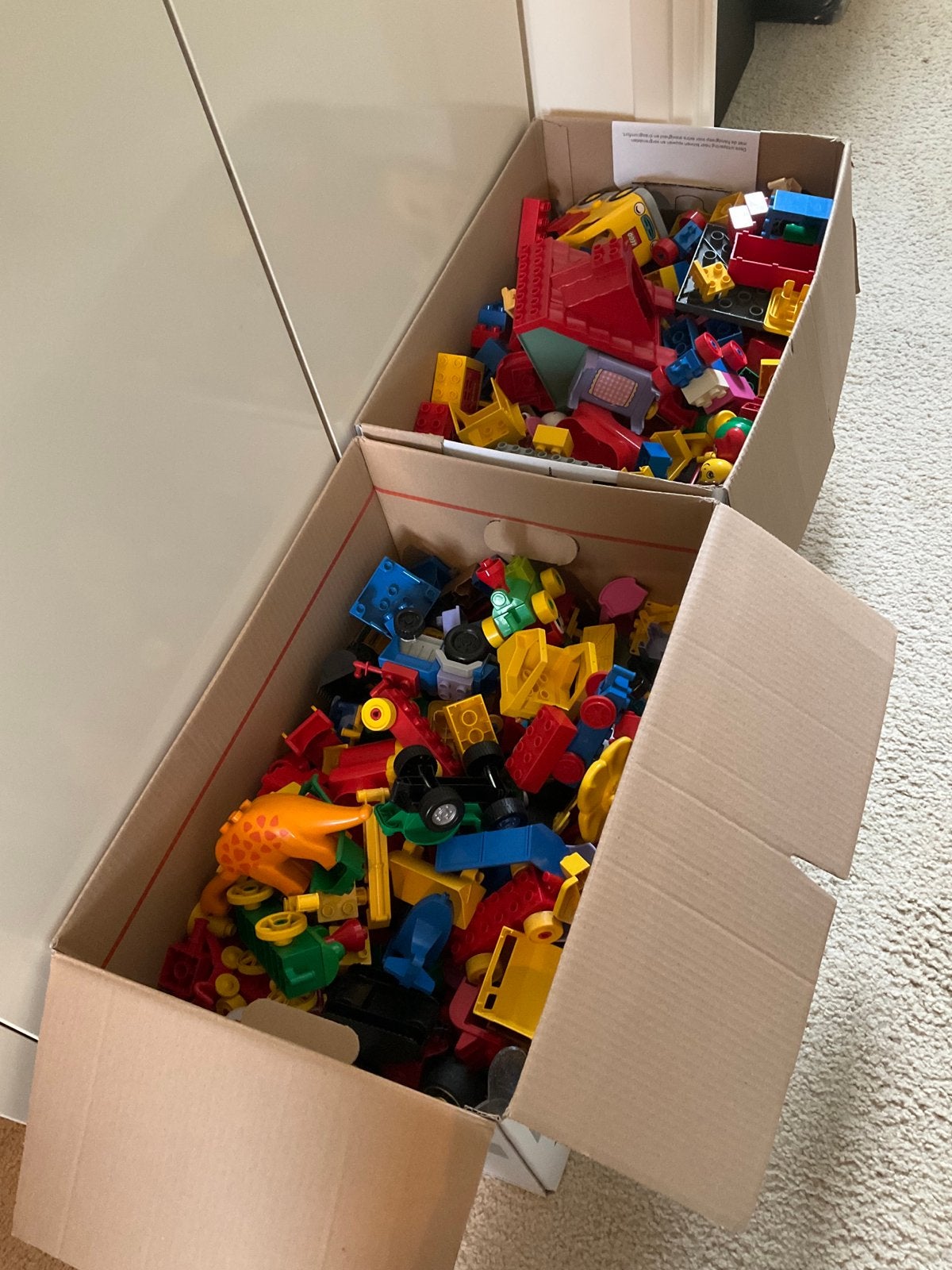 Grote partij Duplo blokken, Kinderen en Baby's, Speelgoed | Duplo en Lego, Ophalen, Gebruikt, Losse stenen, Duplo
