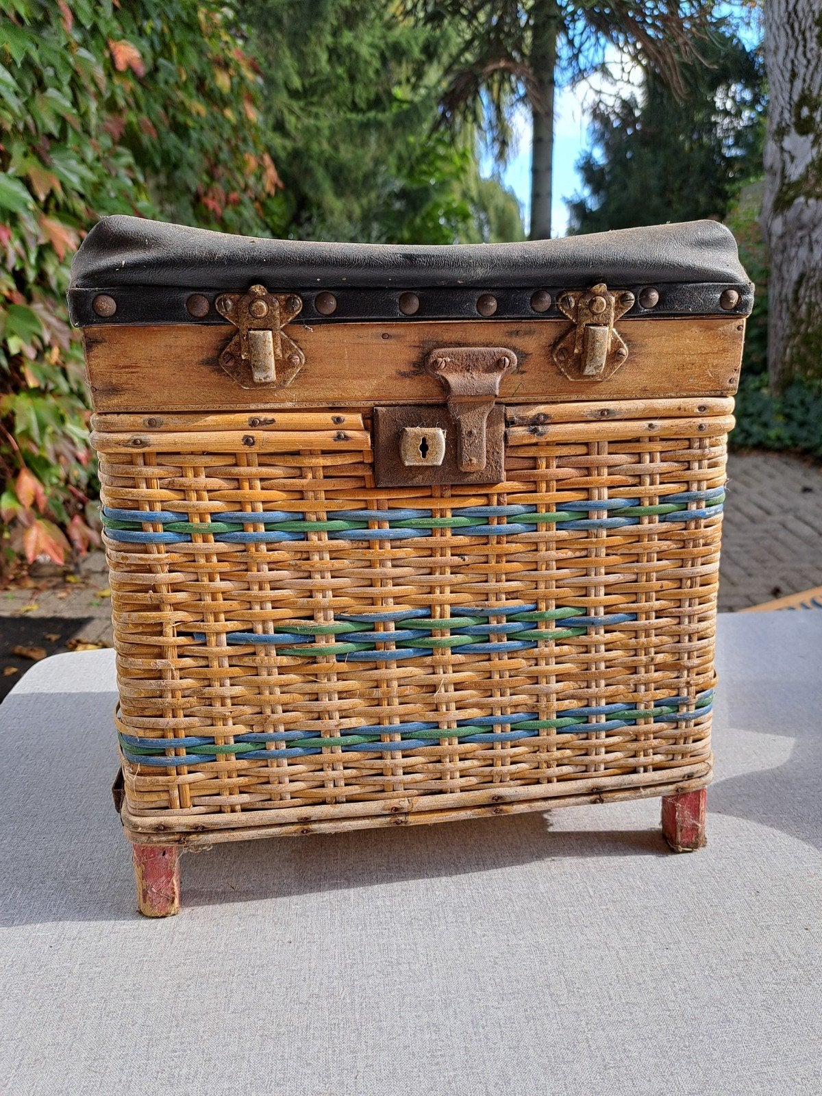 vintage viskoffer, Ophalen of Verzenden, Gebruikt, Koffer of Tas