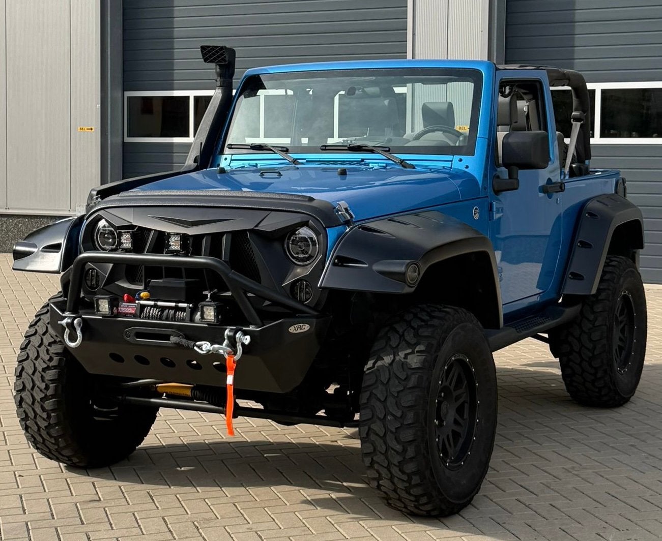 ‼️JEEP WRANGLER JK 3.8 V6 200PK EXTREME OFFROAD YOUNGTIMER‼️, Stof, 1800 kg, Blauw, Bedrijf