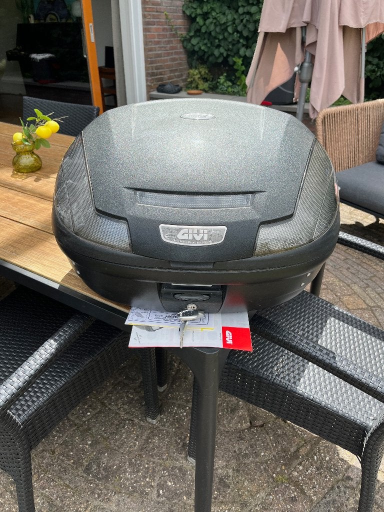 Givi Topbox E470 monolock (evt. voor Transalp XL700), Motoren, Ophalen, Gebruikt