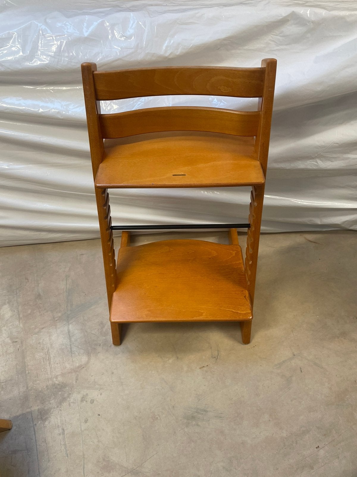 Nette stokke tripp trapp (nieuw model), Ophalen, Gebruikt, Meegroeistoel, Aanschuifbaar