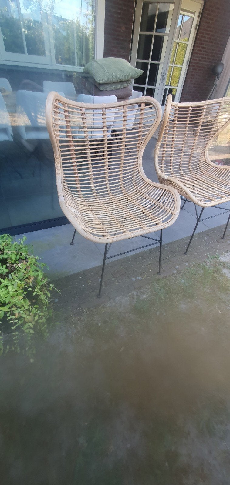 Rotan stoelen 2 stuks, Tuin en Terras, Ophalen, Zo goed als nieuw, Rotan
