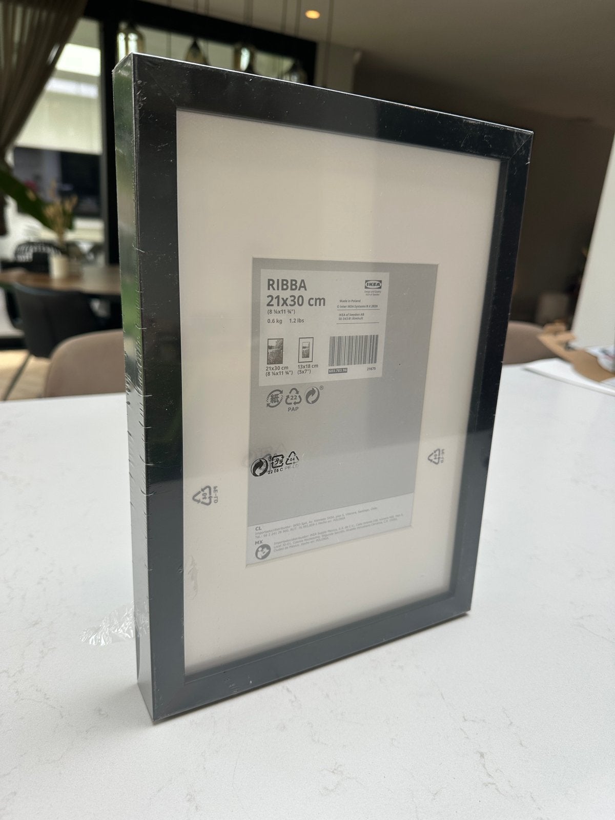 18x Ribba ikea fotolijst/lijst zwart 21-30cm, Ophalen, Zo goed als nieuw, Zwart, Fotolijst