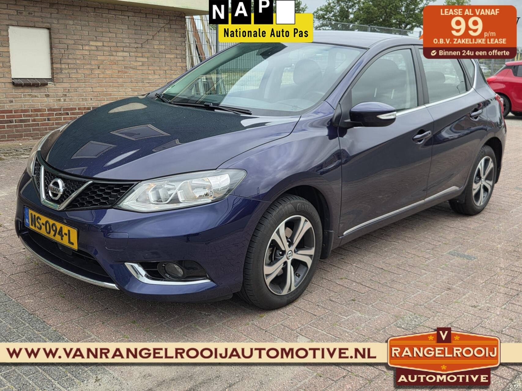 Nissan Pulsar 1.2 DIG-T Acenta, GOED LEZEN AUB, Auto's, Nissan, Bedrijf, Te koop, Pulsar, ABS, Airbags, Airconditioning, Alarm