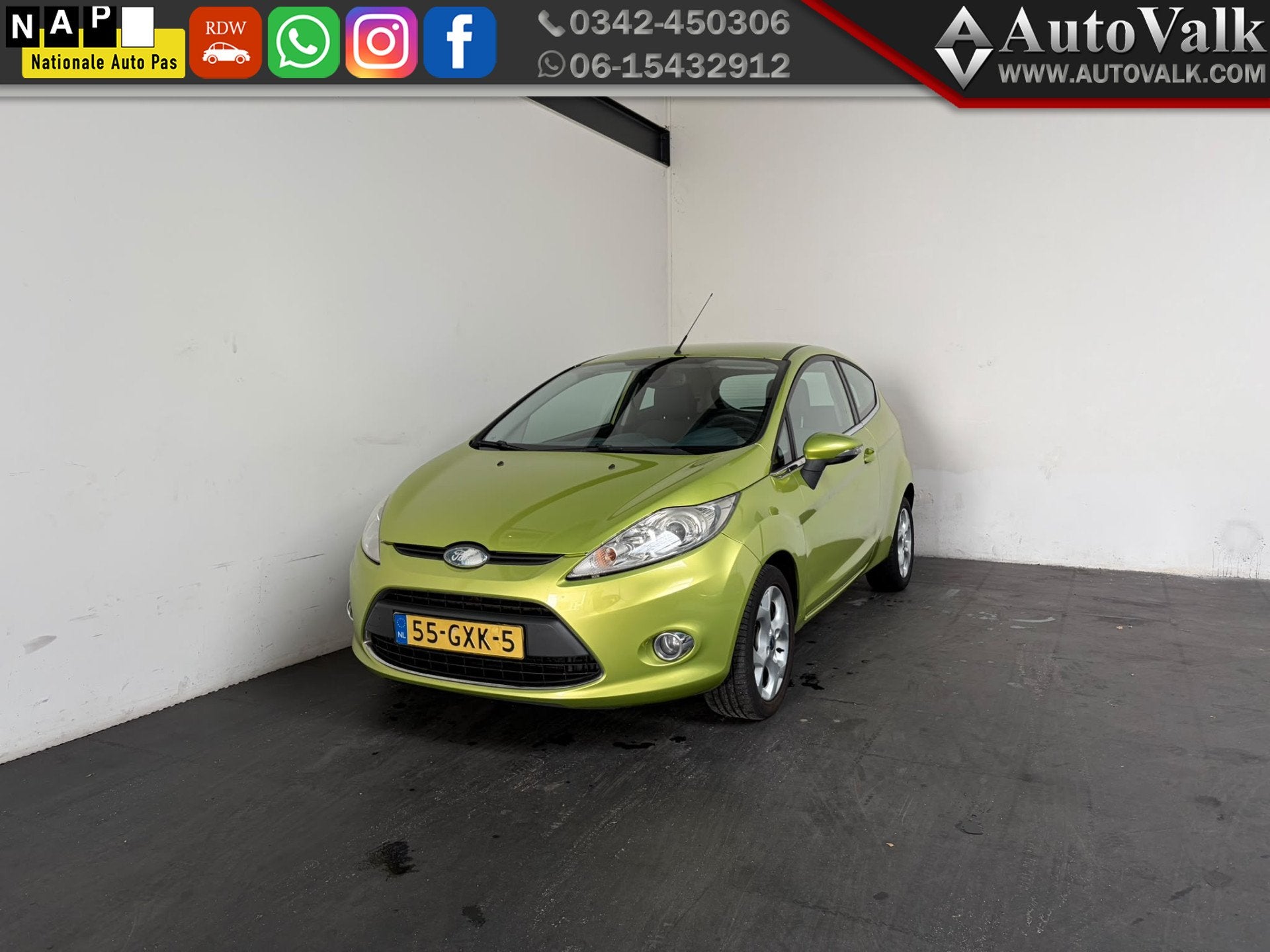 Ford Fiesta 1.25 Titanium. Clima. Cruise! (bj 2008), Auto's, Voorwielaandrijving, 82 pk, Origineel Nederlands, Bedrijf