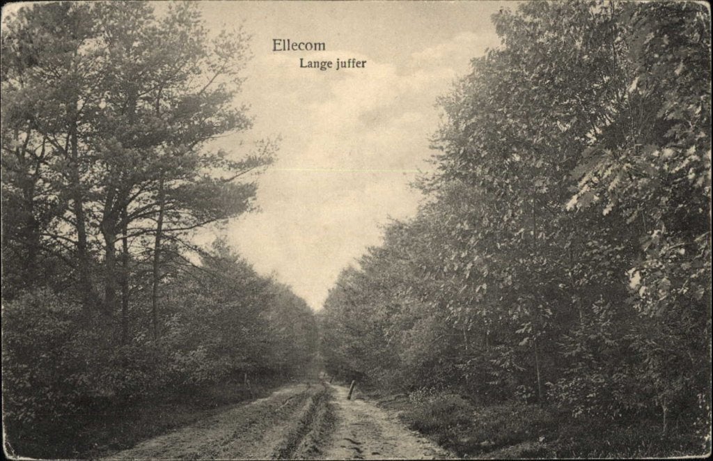 Ellecom (Gld) Lange Juffer ca. 1920., Ophalen, Voor 1920, Gelopen, Gelderland