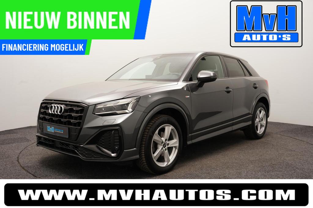 Audi Q2 35 TFSI S-Line|MATRIX-LED|STOELVERW|CAMERA|ORGNL, 4 cilinders, Leder en Stof, Origineel Nederlands, Bedrijf