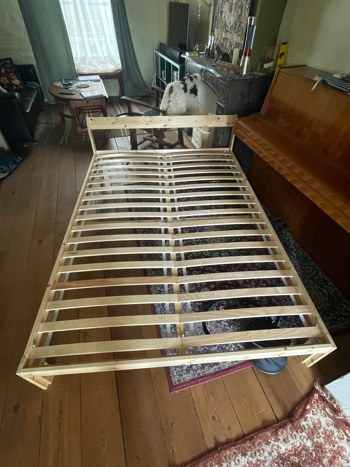 Ikea Bed Frame, Ophalen, Gebruikt, Bruin, Tweepersoons