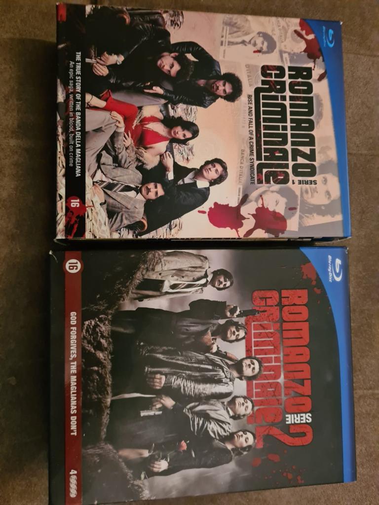 Romanzo Criminale Serie 1 & 2 Blu-ray Boxset, Cd's en Dvd's, Maffia en Misdaad, Gebruikt, Vanaf 16 jaar, Boxset