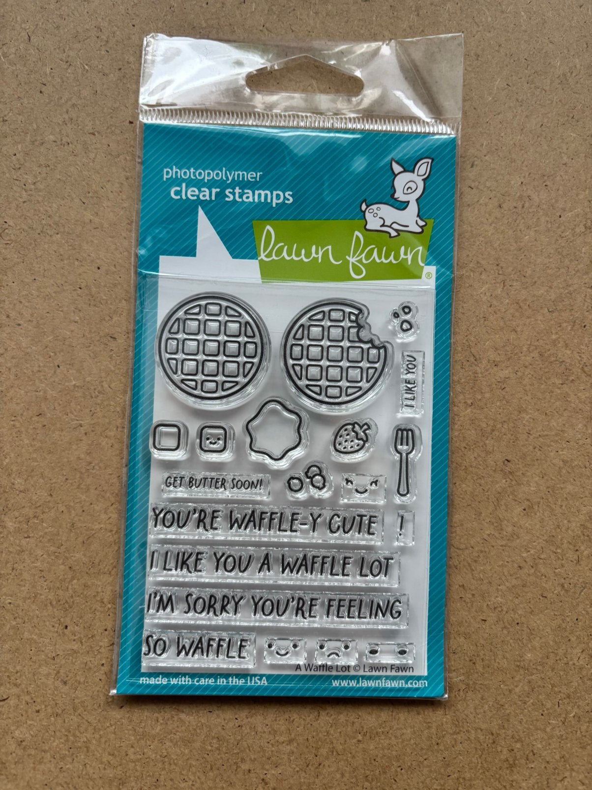 Lawn Fawn stempels medium, Ophalen of Verzenden, Zo goed als nieuw, Clearstamp