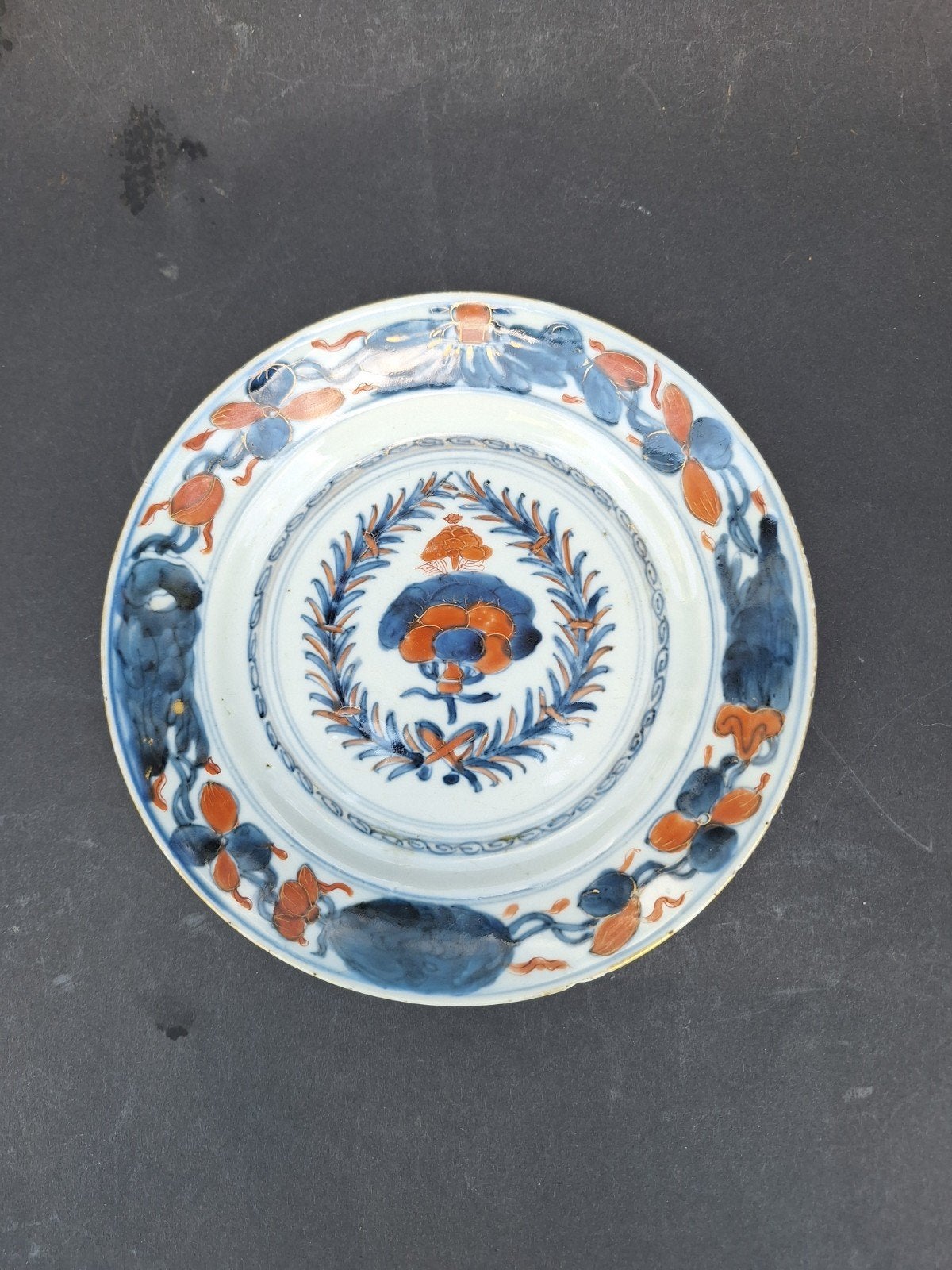 Chinees porselein bord Passiebloem 18e China, Ophalen of Verzenden