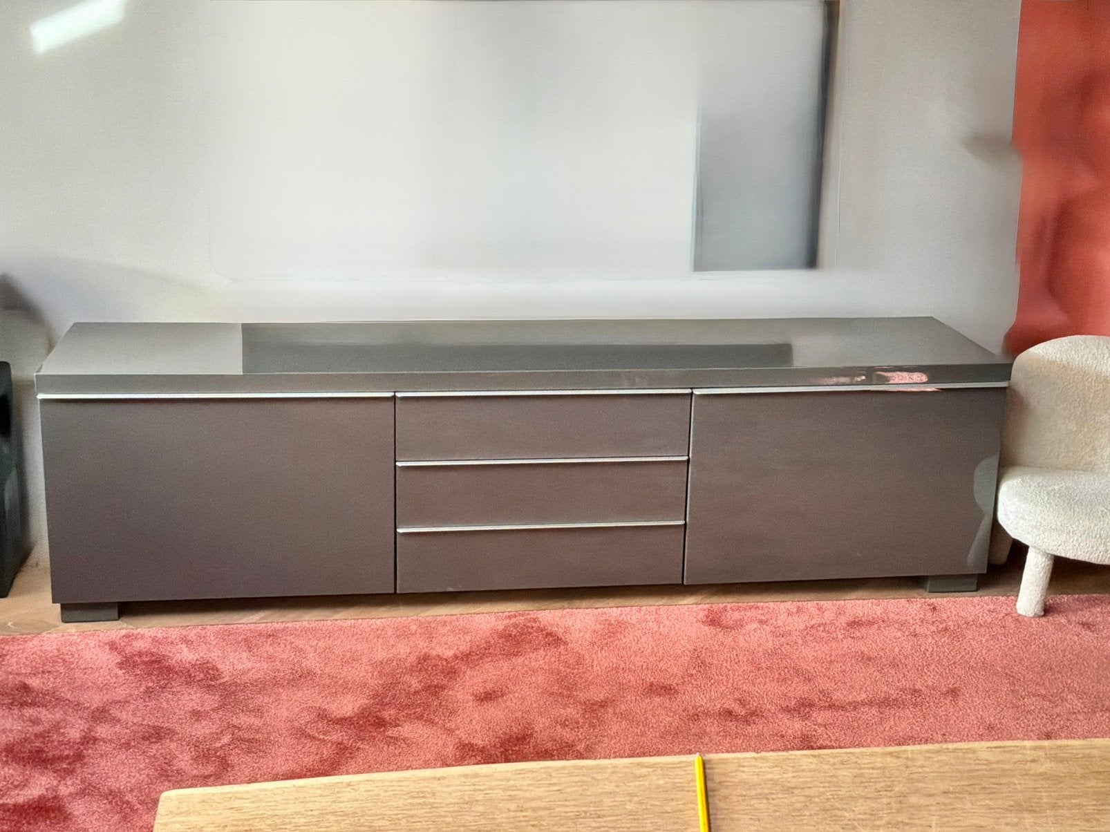 IKEA TV meubel Besta, Huis en Inrichting, Kasten | Televisiemeubels, Ophalen, IKEA Besta, 150 tot 200 cm, Zo goed als nieuw