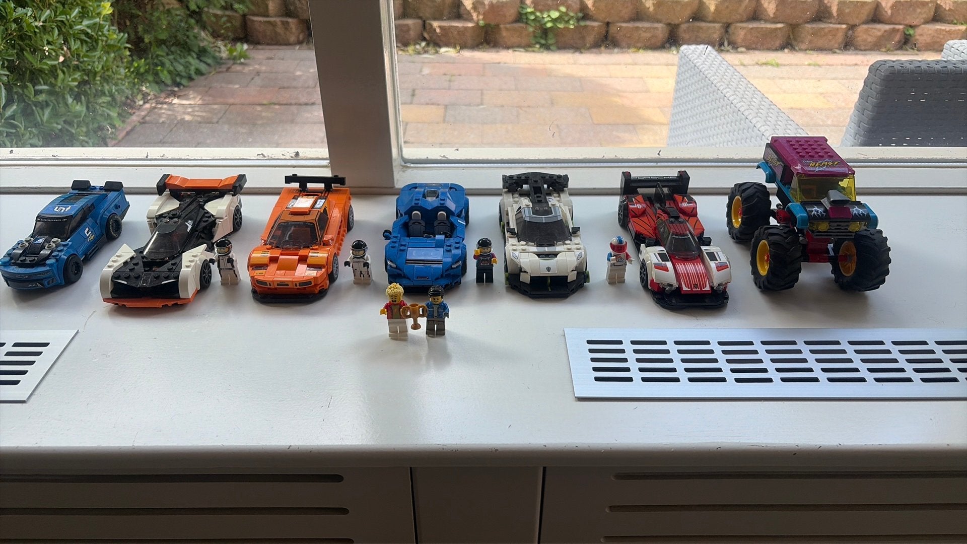 Lego sport autos 7 stuks, Ophalen, Zo goed als nieuw, Auto