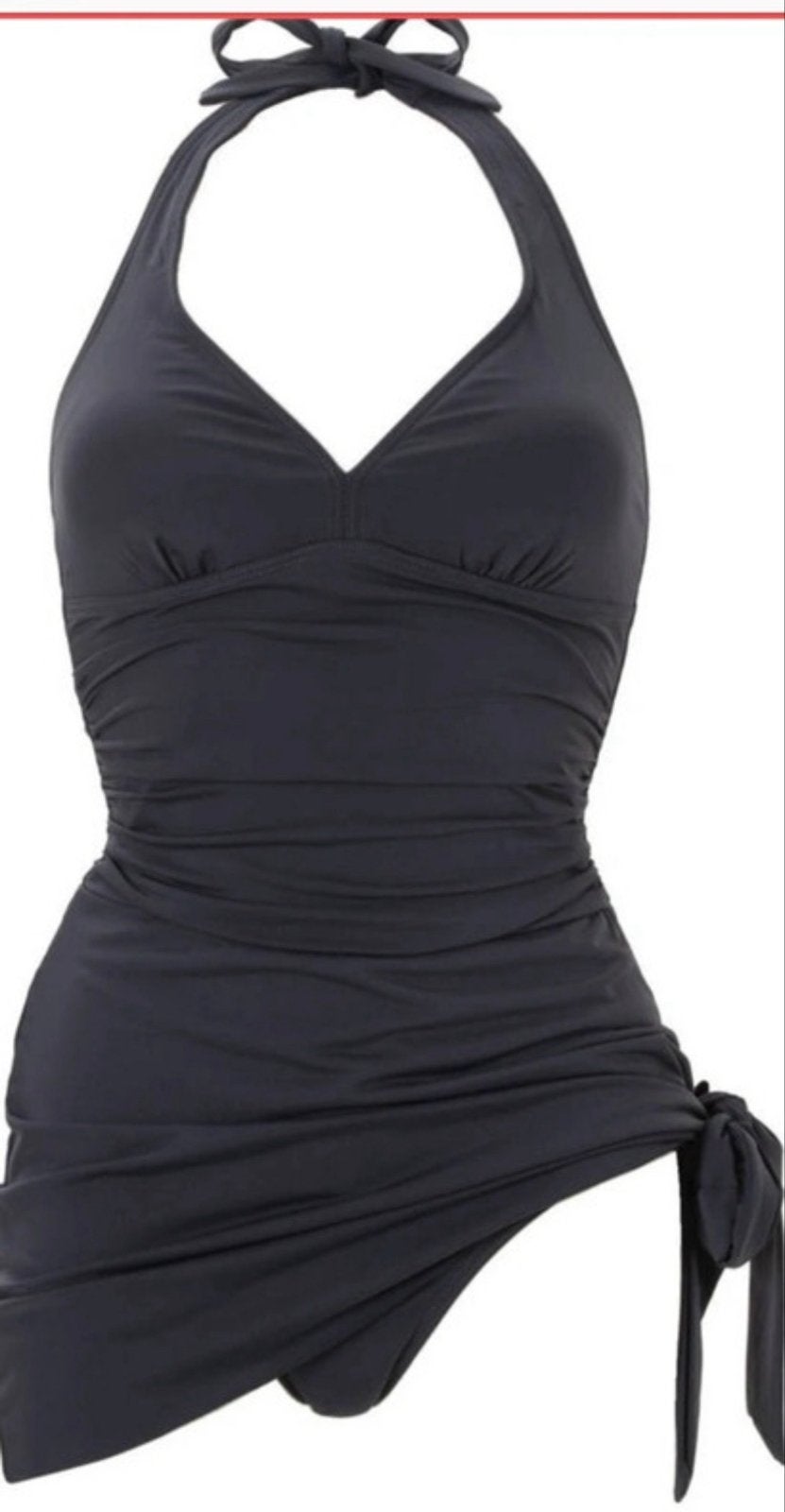 Zwart Badpak met Halternek - Beachwave, Maat 44, Ophalen of Verzenden, Nieuw, Zwart, Badpak
