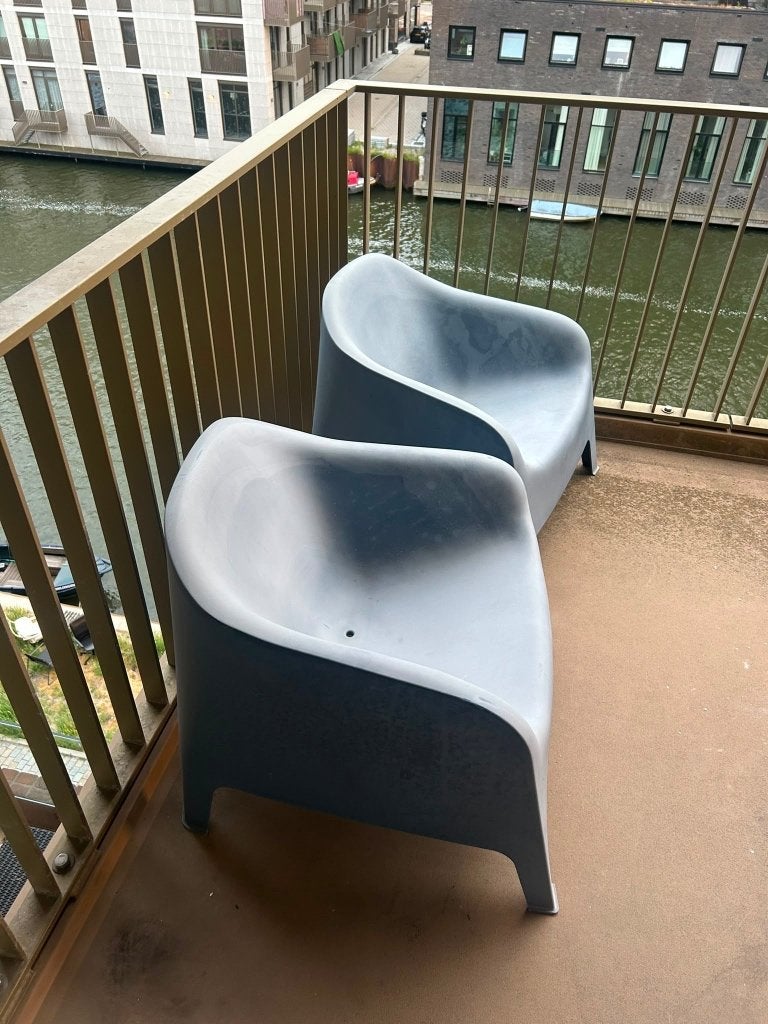 IKEA stoelen (2 stuks) - Gebruikt maar in goede staat, Tuin en Terras, Tuinstoelen, Gebruikt, Kunststof, Ophalen
