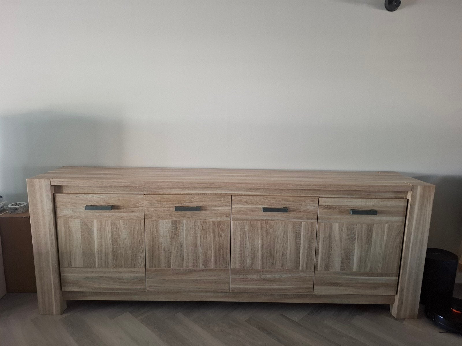 Dressoir Maxim, Ophalen, Eikenhout, 200 cm of meer, 25 tot 50 cm