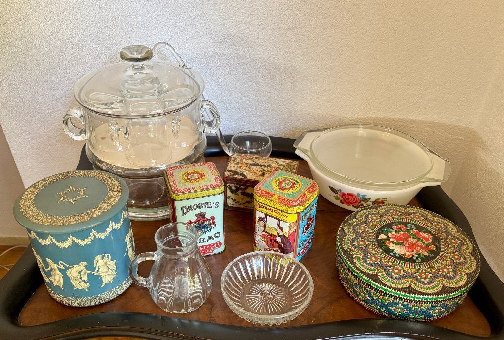 Mooie partij Vintage & Retro: Vintage Blikken, en Punchset, Ophalen, Zo goed als nieuw