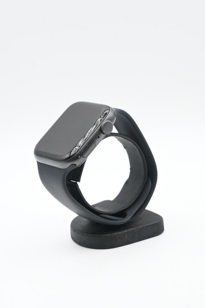Apple Watch SE 2022 4mm GPS 100% Batterij C-Grade, Gebruikt, Zwart, -, Ophalen of Verzenden