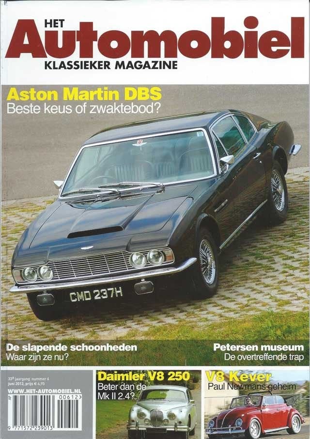 Automobiel 6 2012 : Aston Martin DBS - VW Kever Cabriolet V8, Ophalen of Verzenden, Gelezen, Algemeen