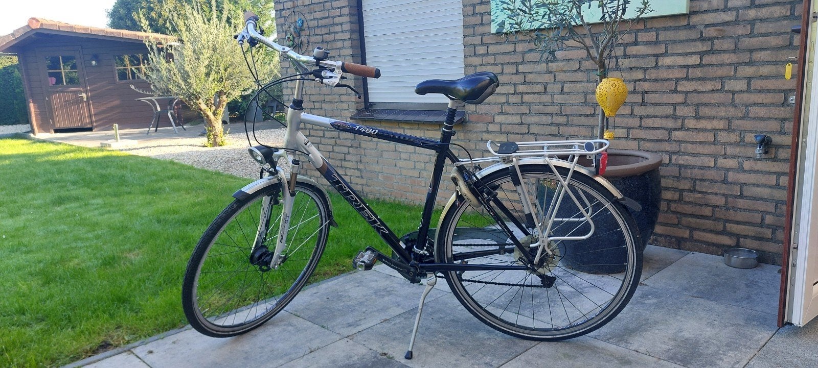 Trek herenfiets 55 inch, Vering, Zo goed als nieuw, Meer dan 20 versnellingen, Trommelrem