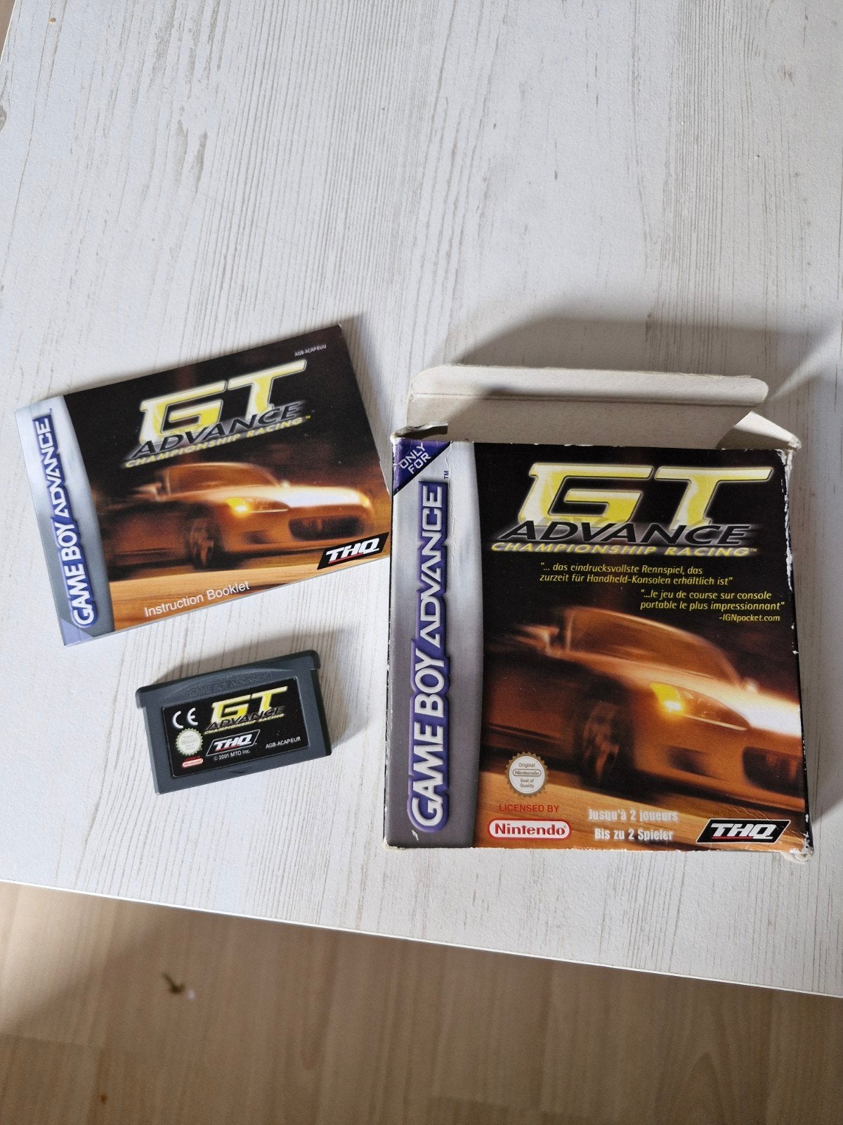 GT Advance Championship Racing Game Boy Advance, Gebruikt, Racen en Vliegen, 2 spelers, Ophalen of Verzenden