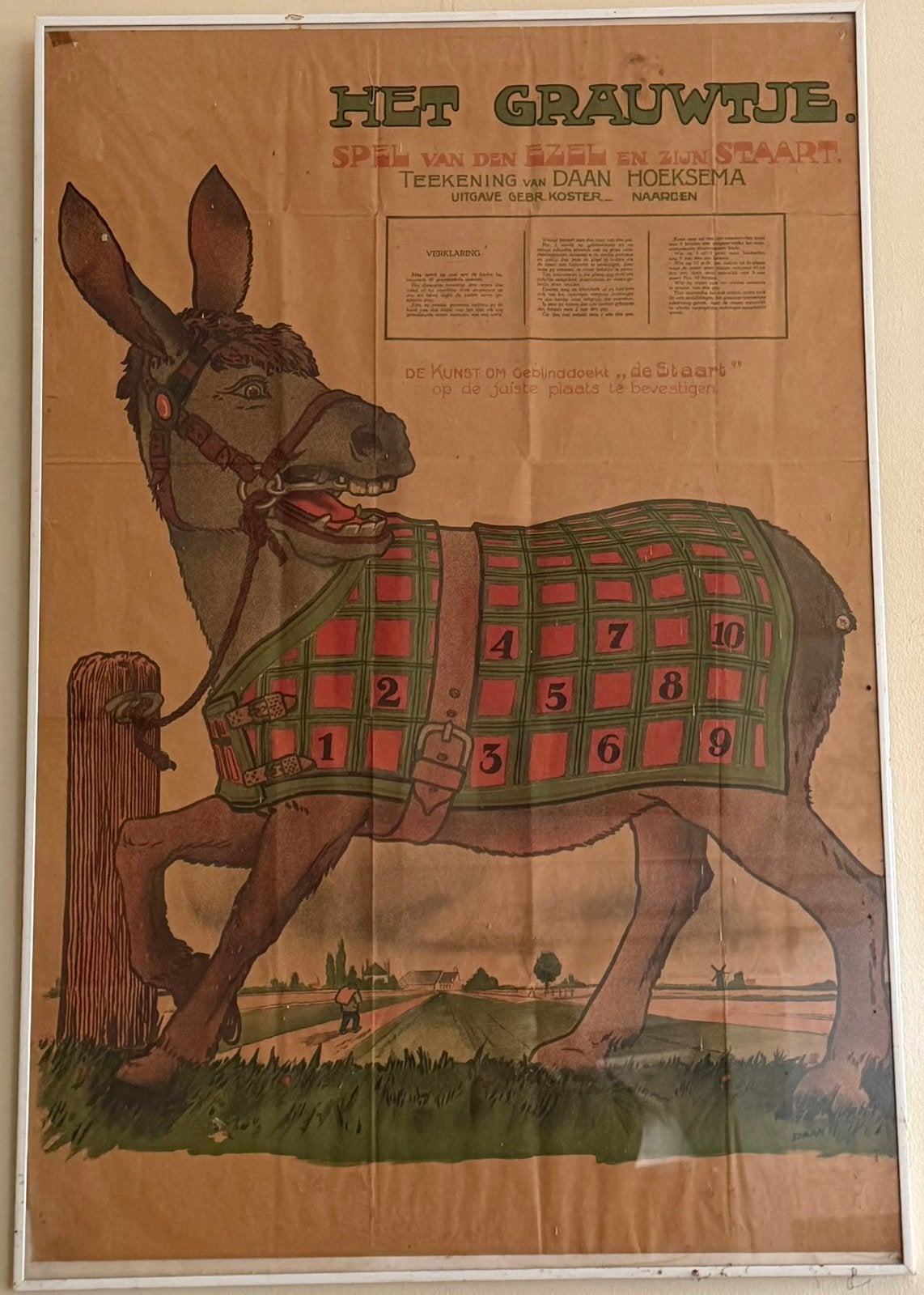 Vintage poster Ezeltje Prikje, Ophalen