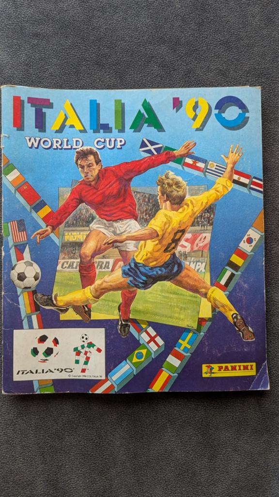 Panini Italia '90 World Cup Sticker Album - Leeg, Ophalen, Zo goed als nieuw, Boek of Poster