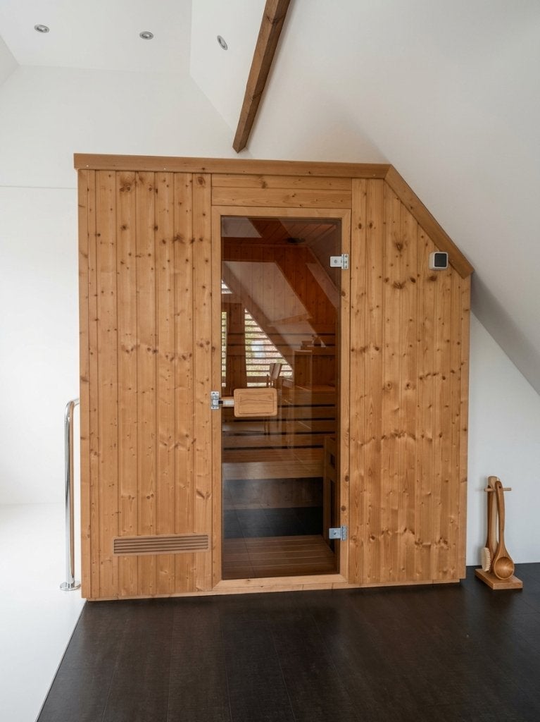 Finse Sauna 2x2x2m voor 6-8 personen | 230V | Als Nieuw, Ophalen, Zo goed als nieuw, Fins of Traditioneel, Complete sauna