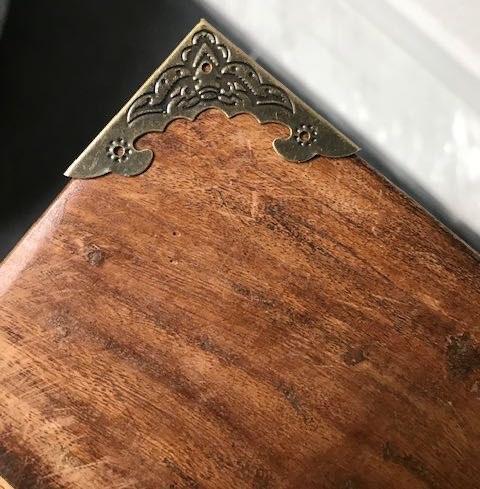 Indiase metaal hoek ornament voor oosterse meubels set van 4, Verburgt Vintage, Overige thema's, Nieuw, Meerkleurig