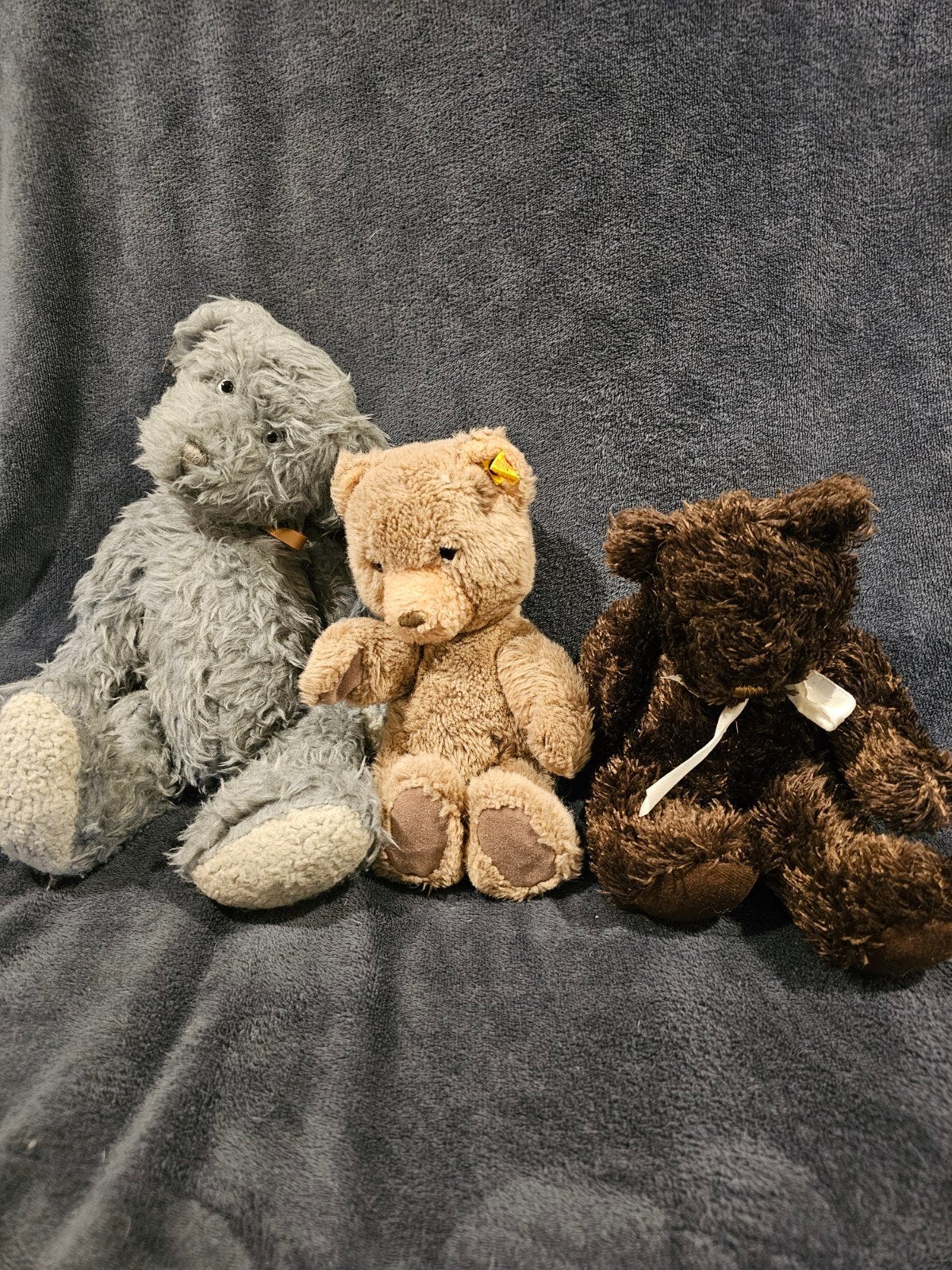 3 leuke beren ,waaronder 1 x steiff ., Ophalen of Verzenden, Zo goed als nieuw, Stoffen beer, Steiff