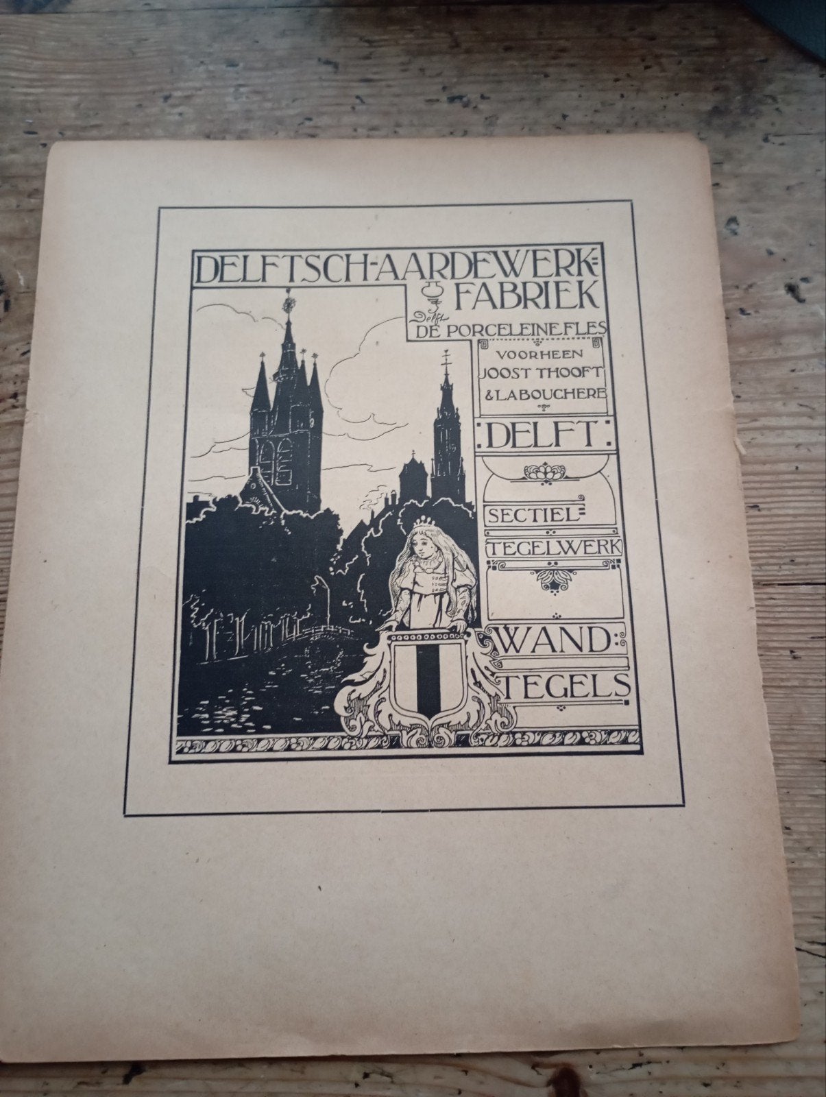 Vintage Delftsch -Aardewerk Fabriek Porceleyne Fles Thooft, Ophalen of Verzenden