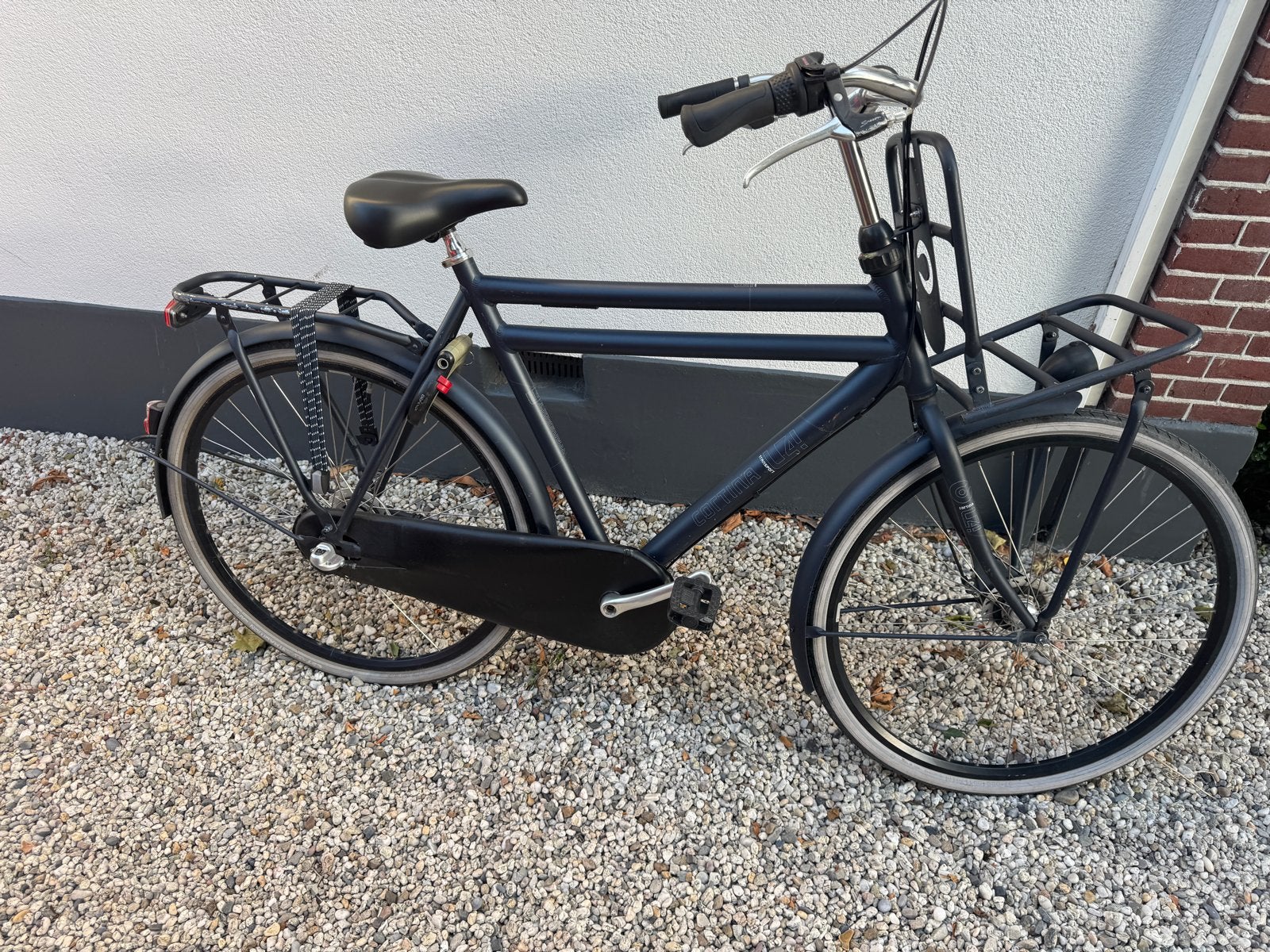 Cortina U4 Transporter - Donkerblauw, 3 versnellingen, Fietsen en Brommers, Fietsen | Heren | Herenfietsen, Gebruikt, Versnellingen