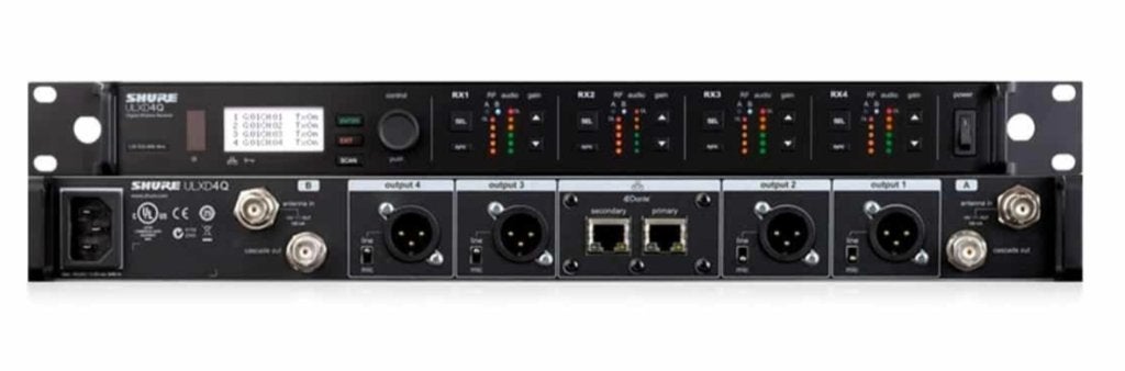Shure ULXD4Q Draadloos Microfoonsysteem met Koffer, Ophalen of Verzenden, Gebruikt, Overige typen, Draadloos