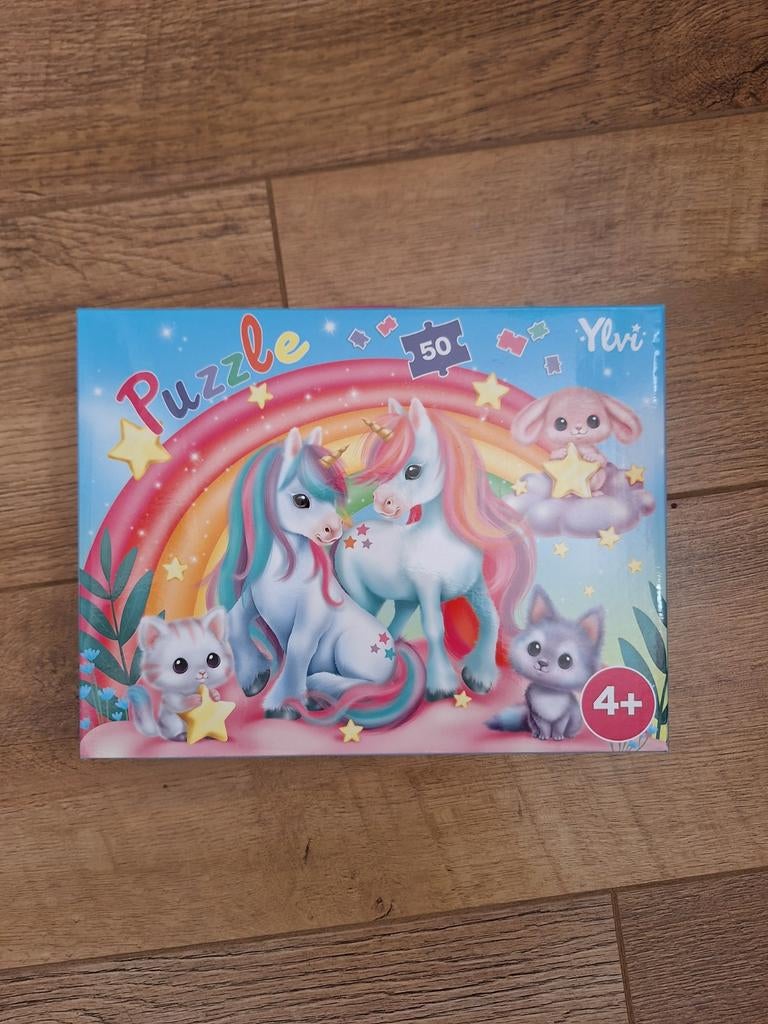 Ylvi eenhoorn puzzel 50 stukjes, Ophalen of Verzenden, 10 tot 50 stukjes, Zo goed als nieuw, 4 tot 6 jaar