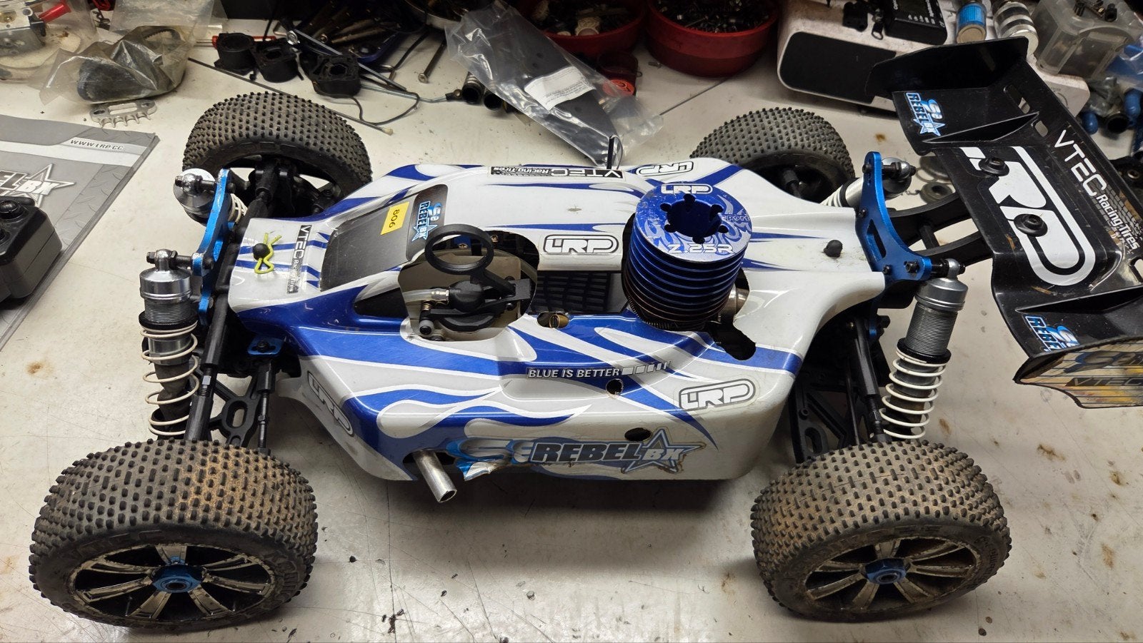 te koop mooie lrp, Gebruikt, Auto offroad, Ophalen of Verzenden, Schaal 1:8