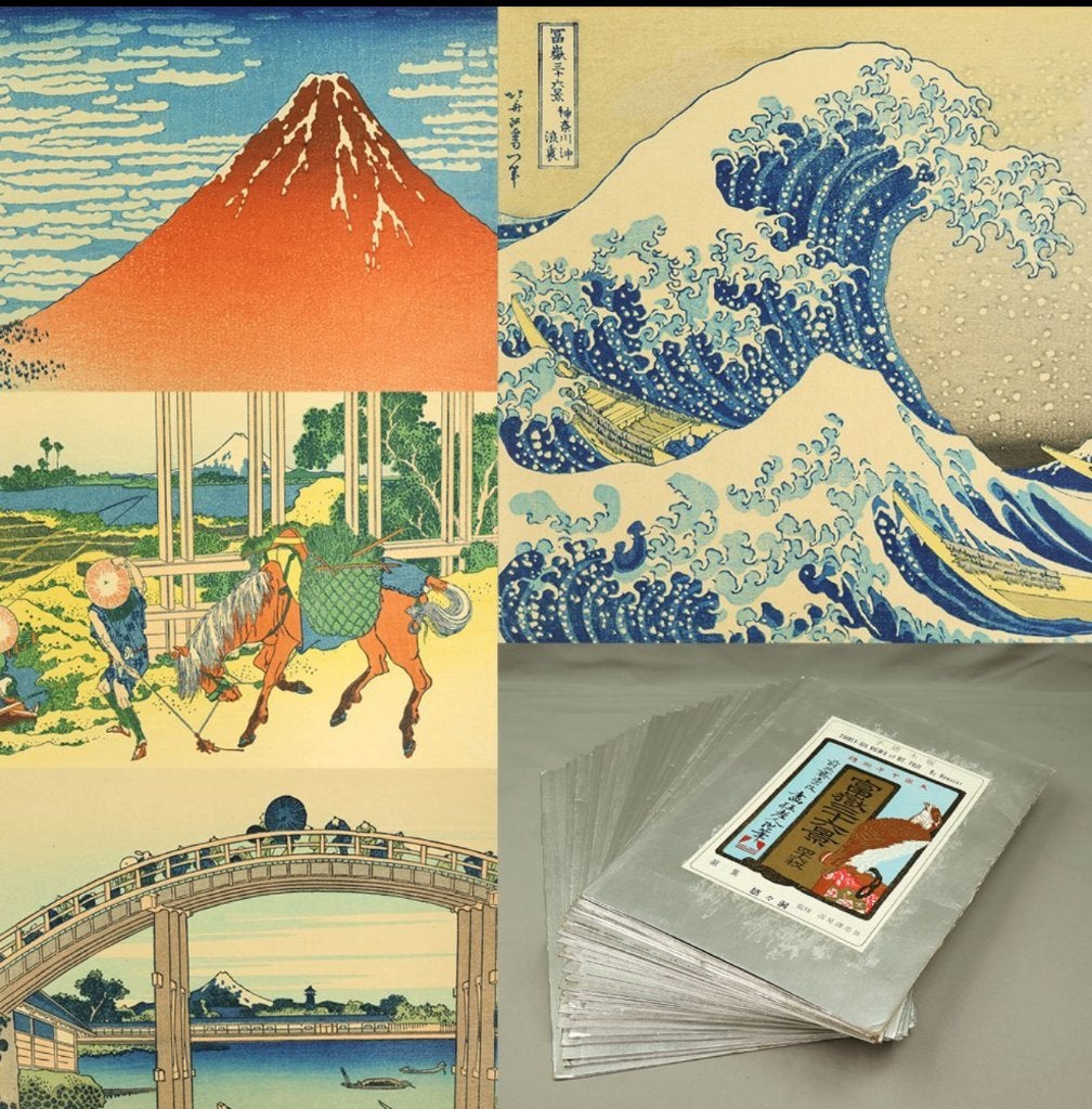 36 Views of Mount Fuji - Complete Series - Japanese prints, Ophalen of Verzenden