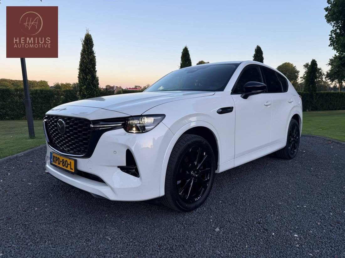 Mazda CX-60 2.5 PHEV Homura Plus - Pano - BOSE - 360 - Trekh, Auto's, Automaat, Gebruikt, 4 cilinders, Lichtsensor