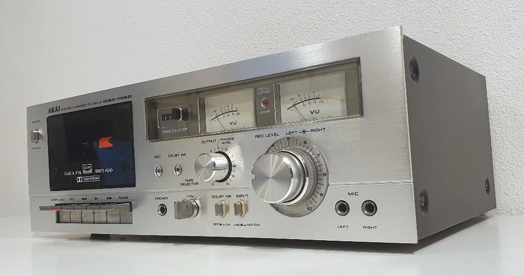 Cassette Deck - Akai GXC-706D, S, Enkel, Ophalen of Verzenden, S