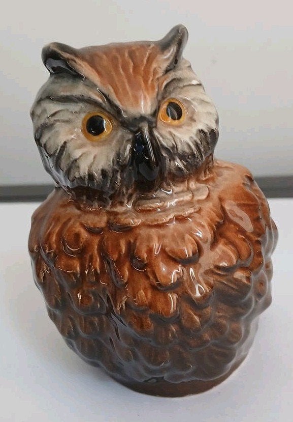 Vintage Goebel Uil Beeldje - W. Germany, Ophalen of Verzenden, Zo goed als nieuw, Vogel, Beeldje of Figuurtje