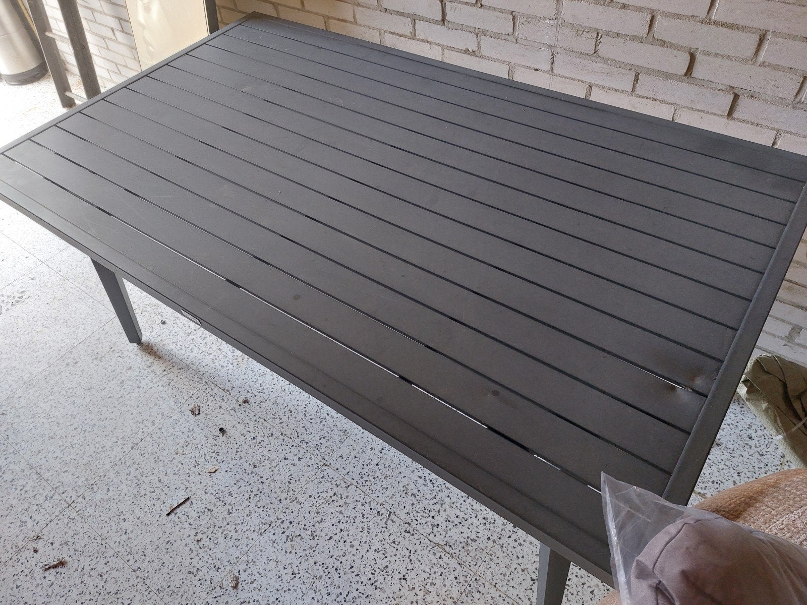 Tuintafel., Tuin en Terras, Ophalen, Gebruikt, Rechthoekig
