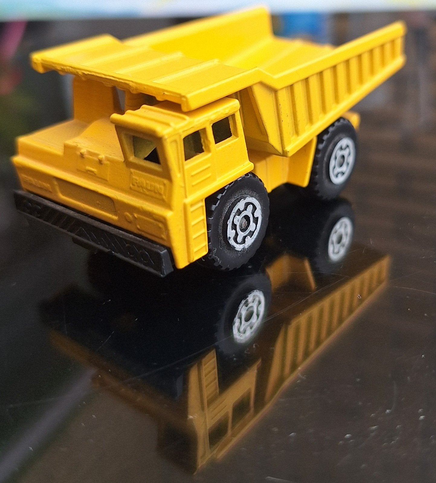 Matchbox no58 faun dump truck 1978, Ophalen of Verzenden, Gebruikt, Bus of Vrachtwagen