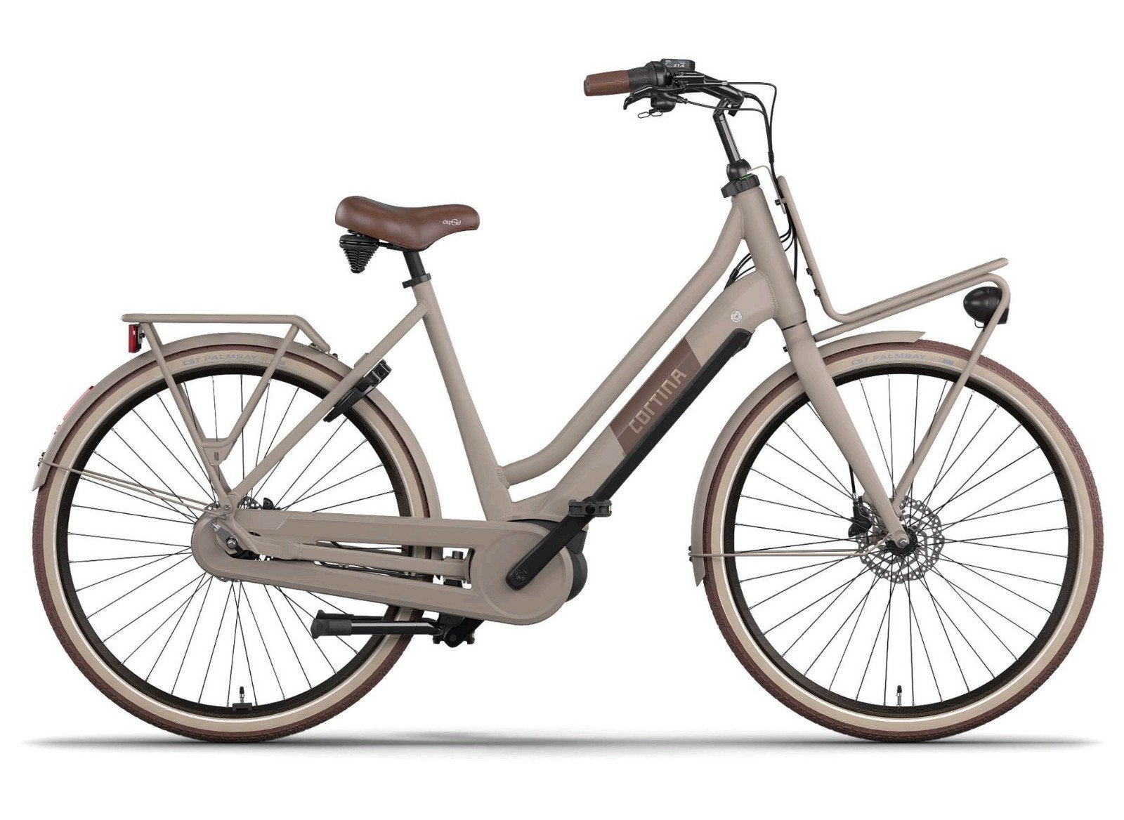Cortina E-U4 Next Transport elektrische fiets Warm Sand Matt, Ophalen, -, -, Nieuw